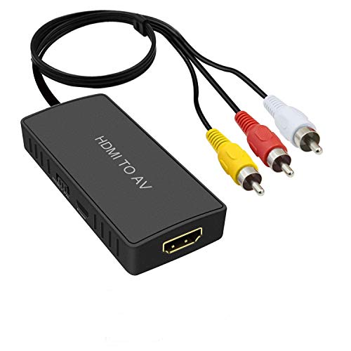 Dingsun RCA to HDMI Converter, Composite to HDMI Converter, AV to HDMI Adapter (HDMI to RCA Converter)