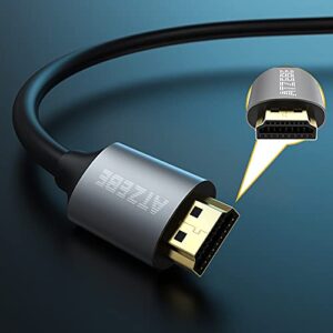 ATZEBE HDMI 2.1 Cable, 8K HDMI Cable 3ft, Support High Speed 48Gbps, 8K@60Hz 7680P, Dynamic HDR, 4:4:4, eARC, Ethernet, HDCP 2.3 Compatible with UHD TV, Blu-ray, PS4/3, Xbox One