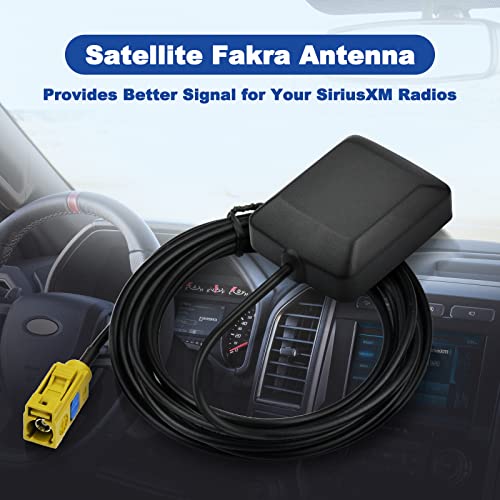 Eightwood Mini Satellite Radio Antenna Fakra K Curry Female Connector Compatible with Sirius XM Car Vehicle Trucks RV HD Hi-Fi Radio Stereo Receiver Tuner 2320-2345MHz