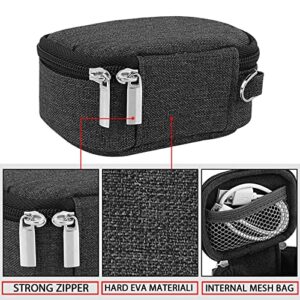 Geekria Headphones Carrying Case Compatible with Skullcandy Push True Wireless in-Ear Earbud Case, Replacement Protective Travel Pouch Bag with Cable Storage (Dark Grey)