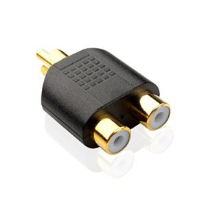 Cable Matters 5-Pack Gold Plated RCA Male to Female Split Adapter