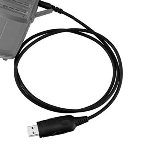 Retevis Programming Cable,2 Pin USB Programming Cable Compatible with RT22 H-777 RT21 RT68 RT86 RT19 RT22S RT-5R RT27 Baofeng UV-5R BF-F8HP BF-888S Walkie Talkies Arcshell Two-Way Radio(1 Pack)