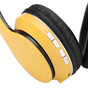 Sport Earphone, Head‑Mounted Head‑Mounted Bluetooth Headset Wireless Bluetooth Headset Wireless for Work(Yellow)