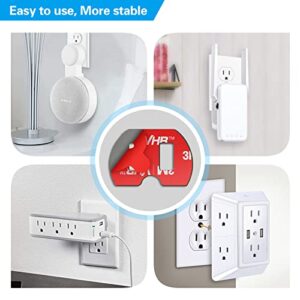 Sticky Adhesive for Loose Power Outlet/Wall Socket, 6Pcs Double Sided Sticker Compatible with 3rd / 4th Gen Wall Mount WiFi Home-Pod Mini Stand, 3M High-Bond Tape for Power Plug, Extender, Adapter