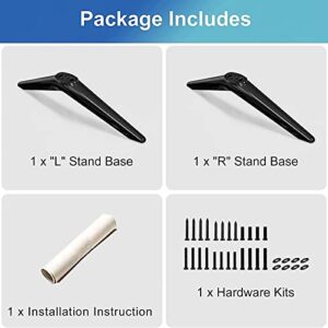 Base Stand fit for TCL Roku 32in 40in 43in 49in 50in 55in Smart TV for 32S305 32S3800 32S4610R 32S3850 32S3850A 40S325 40FD2700 40FS3800 50S423 TV Stand Base with Screws and Instruction