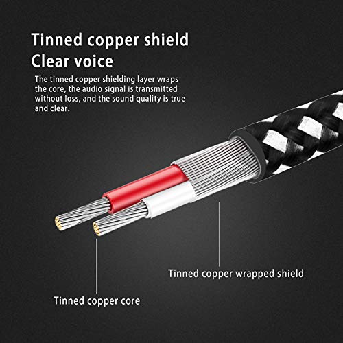 3.5mm Aux Cables, 90° RCA Audio Cable, 3.5mm to 2-Male RCA Stereo Splitter Cable 1/8" Right Angle TRS to RCA Straight Plug Audio Auxiliary Cord,Hi-Fi Sound, Nylon Braided (3.3ft/1m)