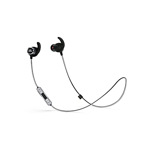 JBL Reflect Mini 2.0 - In-Ear Wireless Sport Headphone with 3-Button Mic/Remote - Black