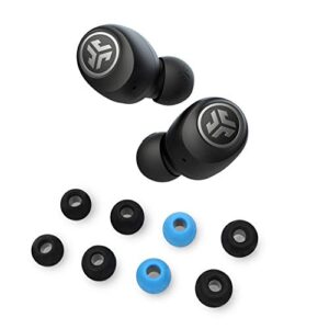 jlab go air true wireless bluetooth earbuds with charging case + cloud foam mnemonic earbud tips