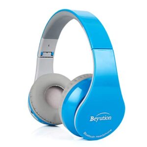 New Blue Color Over-Ear- HiFi Stereo- Bluetooth Headphones Headset-with Retail Package!