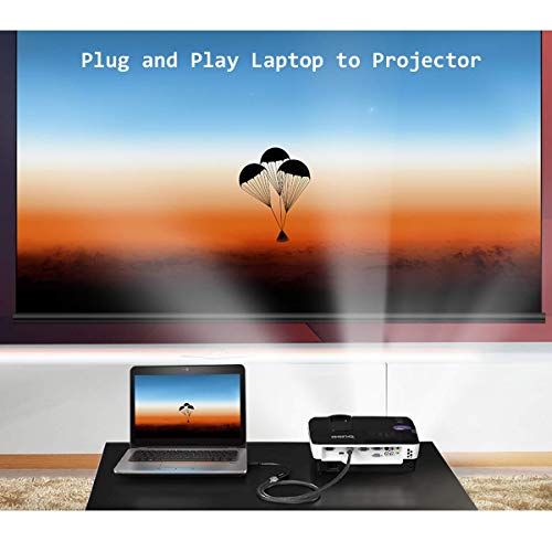 klangdorf DisplayPort to HDMI Cable 6ft 4k DP Display Port on Laptop or Computer to Mirror/Extended Screen TV Projector