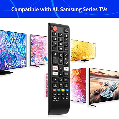 Newest Universal Replacement Remote Control BN59-01315A for All Samsung TV Remote Fit for All LED LCD HDTV 3D Smart TVs Models（with 3 Shortcuts Key）