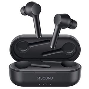 Aipower K01 True Wireless Earbuds Bluetooth 5.0 with 30H Playtime, IPX5 Waterproof, Volume Control, Hands-Free Wireless Headphones Single/Twin Mode