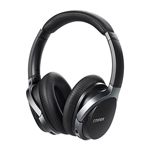 Edifier W860NB Active Noise Cancelling Over-Ear Bluetooth aptX Headphones with Smart Touch - Black