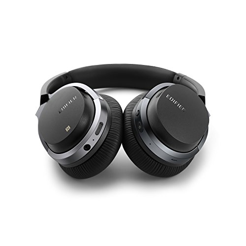 Edifier W860NB Active Noise Cancelling Over-Ear Bluetooth aptX Headphones with Smart Touch - Black