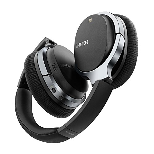 Edifier W860NB Active Noise Cancelling Over-Ear Bluetooth aptX Headphones with Smart Touch - Black