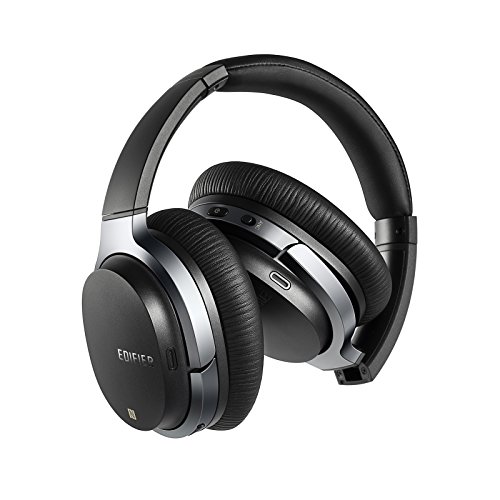 Edifier W860NB Active Noise Cancelling Over-Ear Bluetooth aptX Headphones with Smart Touch - Black