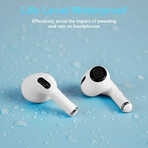 ZZ Wireless Earbuds, Noise Cancelling Bluetooth Headphones, 35H Playtime, Waterproof, in Ear Built in Mic Headset with Type-C Charging Case, Stereo Headphones for Sport, Home, Office