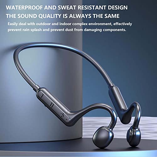 Cagogo Sound Wave Conduction Bluetooth Headset Long-Lasting Battery Life Waterproof Stereo Surround Sound Headset Home Outdoor Sports