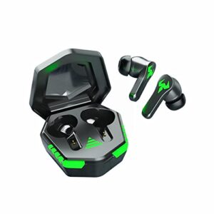 Wireless Bluetooth 5.0 - Noise Cancelling | Low Latency Mode, Y60 Gaming Headset with Cool Lights in-Ear Bluetooth Earbuds Portable Charging Case