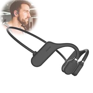 domccy bone conduction headphones, wireless earphones,sports open ear headphones,waterproof lightweight black,earphone