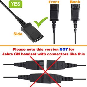 VoiceJoy Office Headset Quick Disconnect QD Cable to USB Plug Adapter for Plantronics QD Connector to Any Computer Laptop