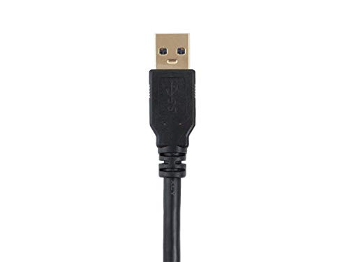 Monoprice Select Series USB 3.0 A to B Cable 1.5ft Compatible with Brother, HP, Canon, Lexmark, Epson, Dell, Xerox, Samsung and More!, Black (113746)