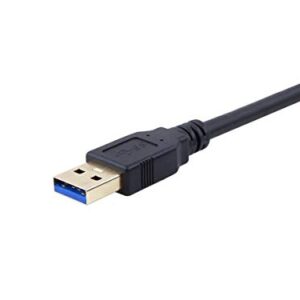 Monoprice Select Series USB 3.0 A to B Cable 1.5ft Compatible with Brother, HP, Canon, Lexmark, Epson, Dell, Xerox, Samsung and More!, Black (113746)