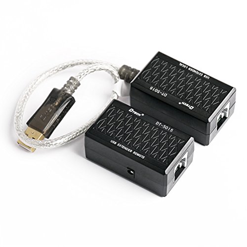 DTECH USB Extension Adapter USB to RJ45 Extender Over Cat5 Cat5e Ethernet Cable Set Connection up to 200ft