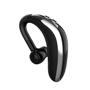 new blue-tooth headset, bluetooth stereo headset in ear high power super long standby business sports with microphone for working/travel/gym (black)