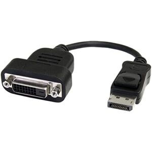 startech.com displayport to dvi adapter – active displayport to dvi-d adapter/video converter 1080p – dp 1.2 to dvi monitor cable adapter dongle – dp to dvi adapter – latching dp connector (dp2dvis)