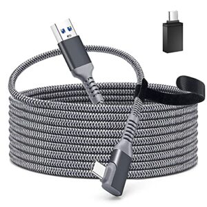 totu cable for oculus quest 2 link, 16ft usb 3.2 gen 1 to type c link cable compatible with steam deck, high speed data transfer and fast charging for vr oculus quest headset and gaming pc