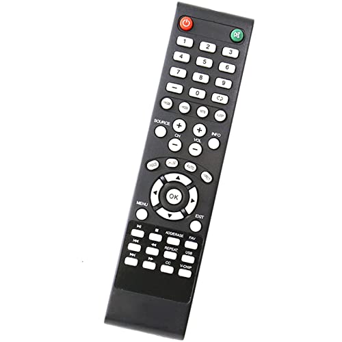 WINFLIKE Replace Remote Control fit for Element TV LDFW406 ELCFT262 ELDFW322 ELCFW326 ELCFW329 ELDFT404 ELCFW328 ELDFW464 ELDFT465J ELDFQ501J ELEFQ501J ELGFW601 ELDFW501 ELEFW193 ELEFJ191 ELEFT195