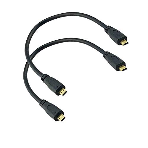 Micro HDMI to Micro HDMI Cable;Seadream 2Pack Gold Plated High Speed Micro HDMI Extension Cable Micro HDMI Male to Micro HDMI Male Cable,Micro HDMI Type D Male to Male Cable