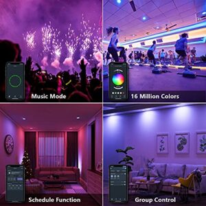 LUMIMAN Candelabra Smart Bulb E12 LED Smart Light Bulbs WiFi RGB Color Changing Smart Lights That Work with Alexa Google Home Music Sync Tunable White 5W 400lm No Hub Required 1 Pack