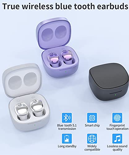 Kenayo Wireless Earbuds Pro 2022 for Android, iOS, Laptop, Tablet with Bluetooth with Charging Case Touch Control Sound with Deep Bass Auto Pairing Headphones for Sports, Travel & Gym (Silver)