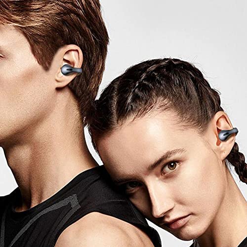 Wireless Ear Clip Bone Conduction Headphones Bluetooth Open Ear Headphones Wireless Ear Clip Bone Conduction Headphones Bluetooth for Cycling Driving Running Sports Workout