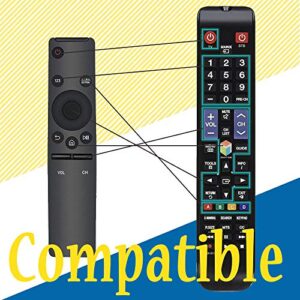 Universal Remote Replacement for Samsung TV Remotes BN59-01259B BN59-01260A BN59-01292A BN59-01259D and 4K UHD 6 Series 7 Series UN43 NU50 NU55 NU65 NU75 KS Models with 3 Years Warranty