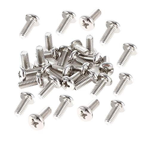 QMseller 40 Pieces VESA Computer TV LCD Monitor Stand Bracket Mounting Screw M4x10mm