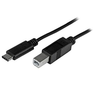 startech.com usb c to usb b printer cable – 3 ft / 1m – usb c printer cable – usb c to usb b cable – usb type c to type b (usb2cb1m)