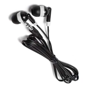 Bulk Wholesale Lot of 25 Black/White Earbuds Headphones