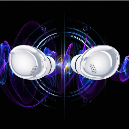 UrbanX Street Buds Pro Bluetooth Earbuds for Samsung galaxys A52 True Wireless, Noise Isolation, Charging Case, Quality Sound, Water Resistant (US Version) - Frost White