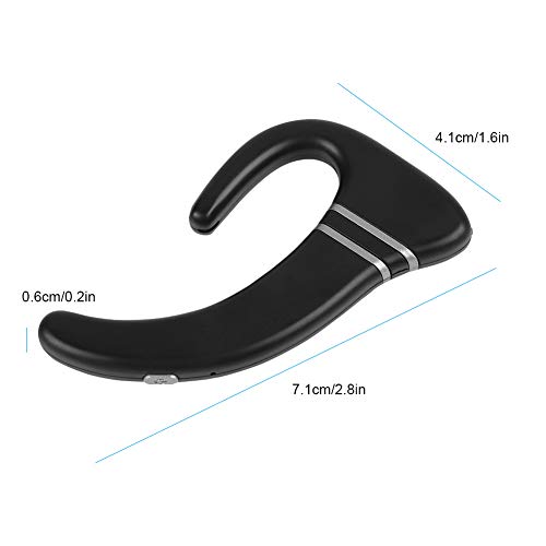 Wireless Bone Conduction Ear Hook, Mini Headphones Non Ear Plug Bluetooth Headset with Mic, Bone Conduction Earbuds Earpiece Earphone with Microphone Hand Free Calling