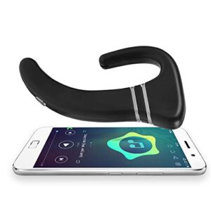 Wireless Bone Conduction Ear Hook, Mini Headphones Non Ear Plug Bluetooth Headset with Mic, Bone Conduction Earbuds Earpiece Earphone with Microphone Hand Free Calling