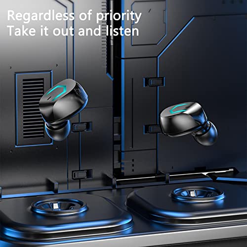 Wireless Bluetooth 5.2 Earbuds,in Ear Headphones,Touch-Control Waterproof Sport Earphones with Display Charge Case for Sport,Game,Work