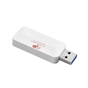 new ac1300 usb wifi adapter- 2.4g/5g dual band wireless network adapter for pc desktop, mu-mimo wifi dongle, usb 3.0, supports windows 11, 10, 8.1, 8, 7, xp，vista，works with any router