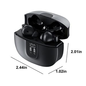 Wireless Earbuds Noise Cancelling - Bluetooth Headphones with Microphone, Sports Waterproof Bluetooth 5.3 Stereo Earphones, Support Voice Control