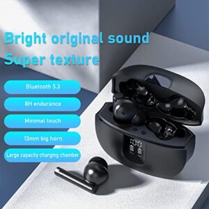 Wireless Earbuds Noise Cancelling - Bluetooth Headphones with Microphone, Sports Waterproof Bluetooth 5.3 Stereo Earphones, Support Voice Control