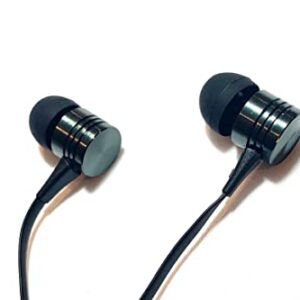 Merkury Metallic in-Ear Earbuds with Microphone and Remote Wired Crystal Clear Sound 3.5MM Noise Isolating Earbuds