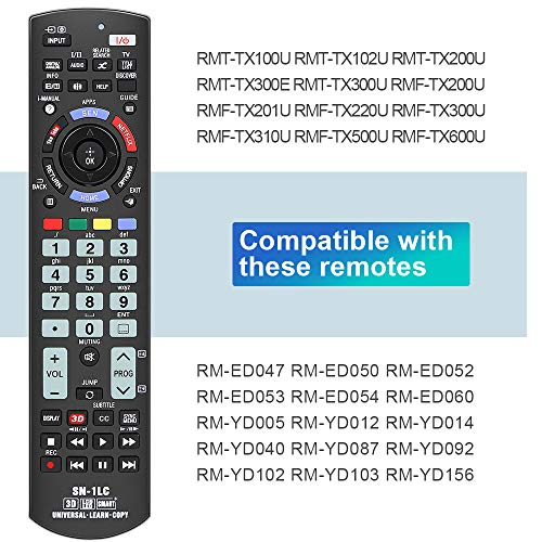 Gvirtue Universal Remote Control for Sony TV Remote, Replacement for All Sony LED OLED LCD Bravia 3D HDTV 4K 8K UHD HDR Android Google Smart TV, with Netflix, You Tube Button and Learning Function