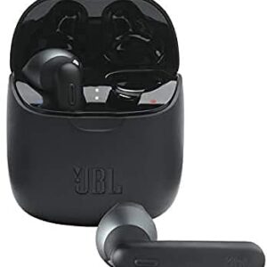 JBL Tune 225TWS True Wireless in-Ear Headphones Bundle with Deluxe Hardshell Case (Black) (Renewed)